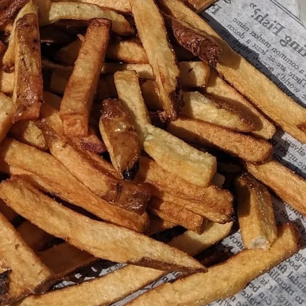 Fresh cut golden fries