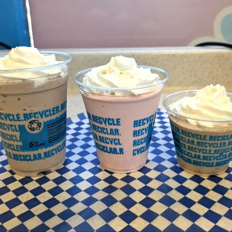 Thick creamy milkshake
