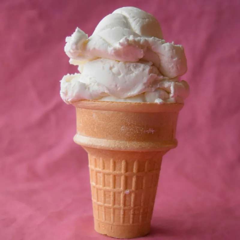 Single scoop ice cream cone